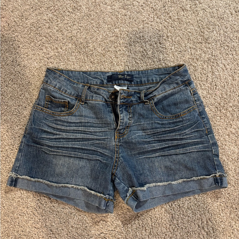 Blue Epic Jean Shorts